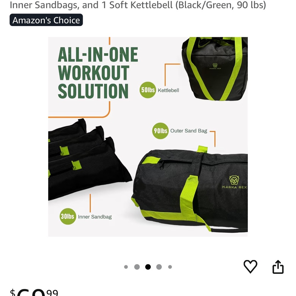 Black and Green Gear Bag Set - Picture 4 of 4